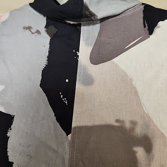 For Cynthia linen blend asymmetrical hem boho beachy party dinner NWT sz S - Picture 11 of 12